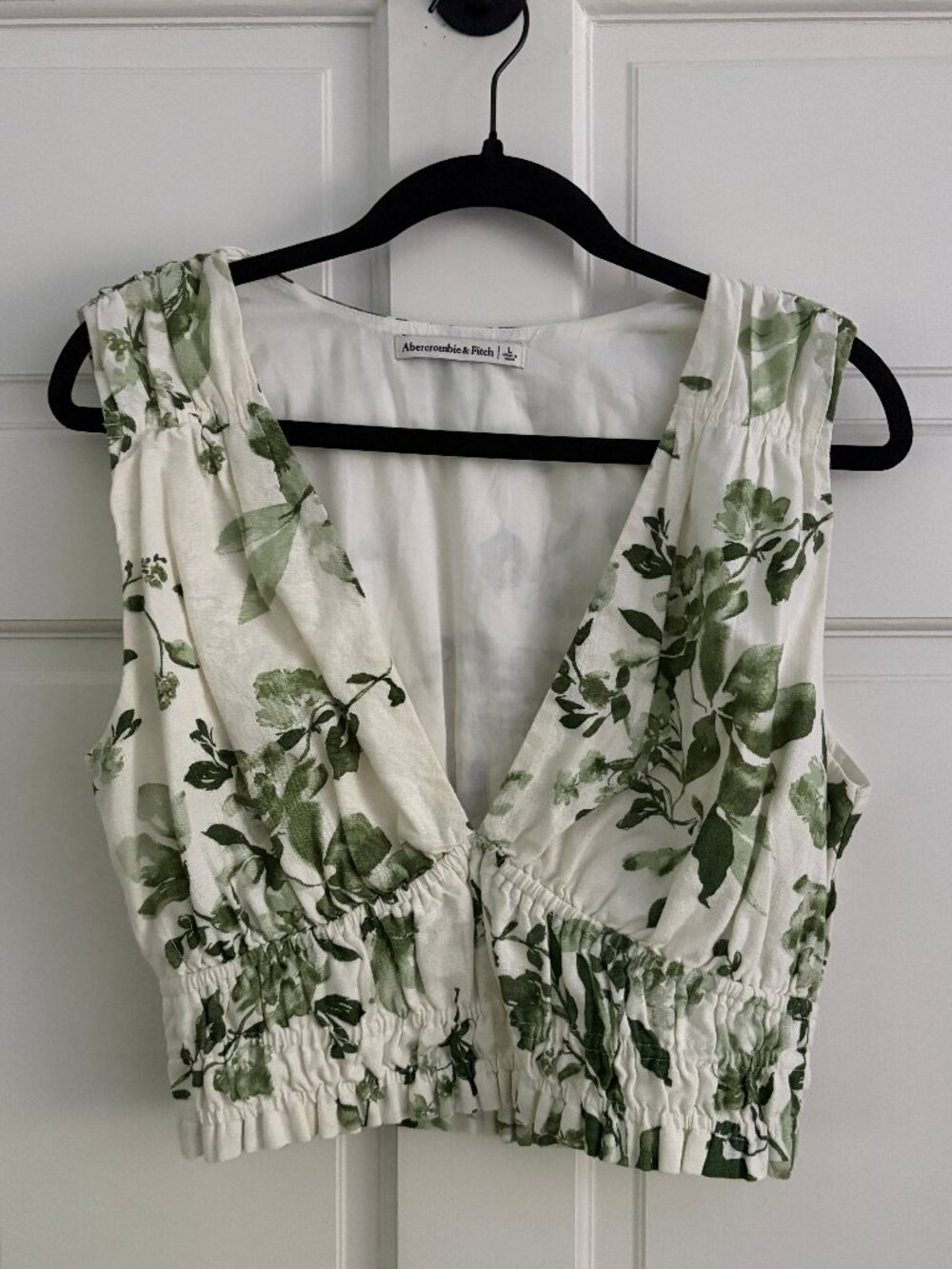 Abercrombie Linen Crop Top